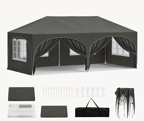 Grey pop gazebo - grey, pop-up