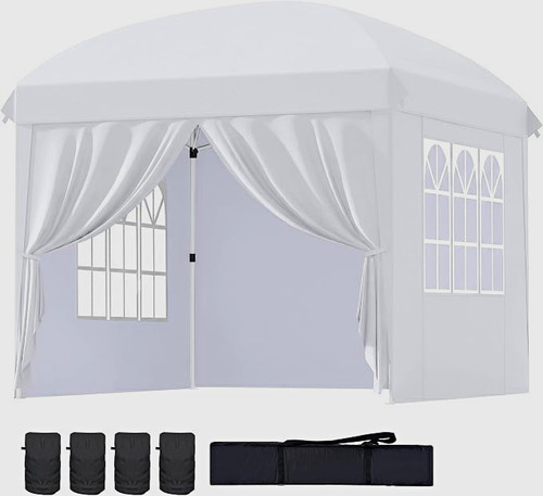 White waterproof canopy pop - waterproof, up