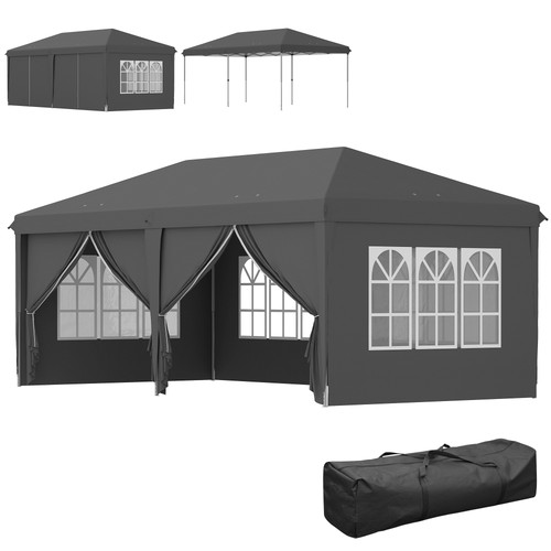 Outsunny 3x6m garden pop - 3x6m, up