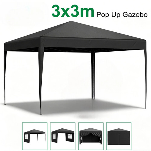 3x3m heavy duty gazebo marquee - 3x3m,
