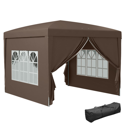 3x3m pop gazebo party tent - up,