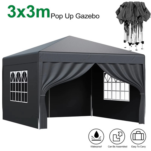 3x3m heavy duty gazebo marquee - 3x3m,