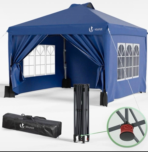Vounot pop gazebo 3x3m blue - pop-up,