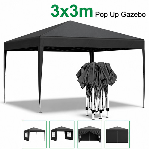 3x3m heavy duty gazebo marquee - 3x3m,