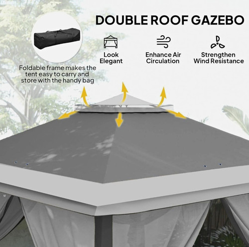 Pop gazebo grey adjustable - pop-up,