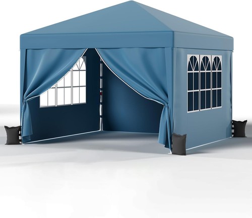 Pop gazebo with sides - up,