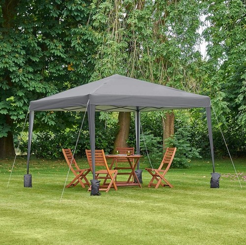 Grey pop gazebo x - grey, 3m